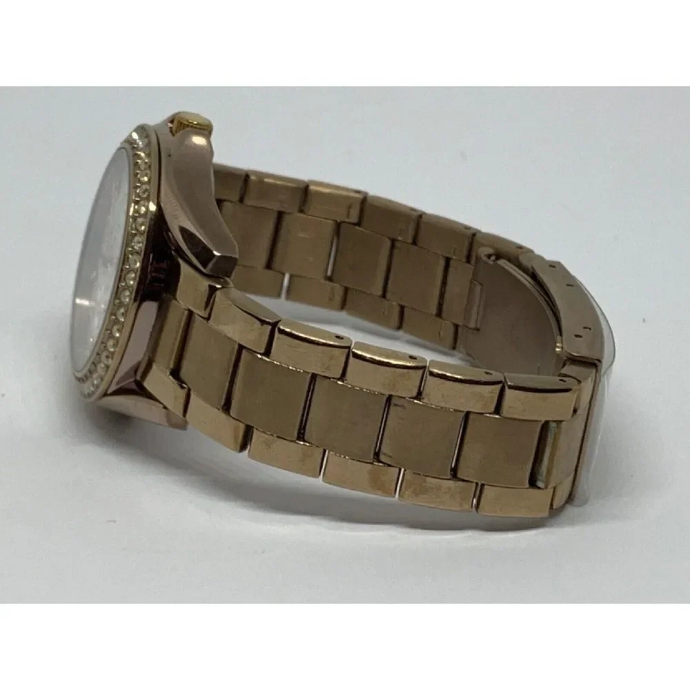 Fossil ES3887 Women's Gold Stainless Steel Analog Silver Dial Quartz Warch GE40